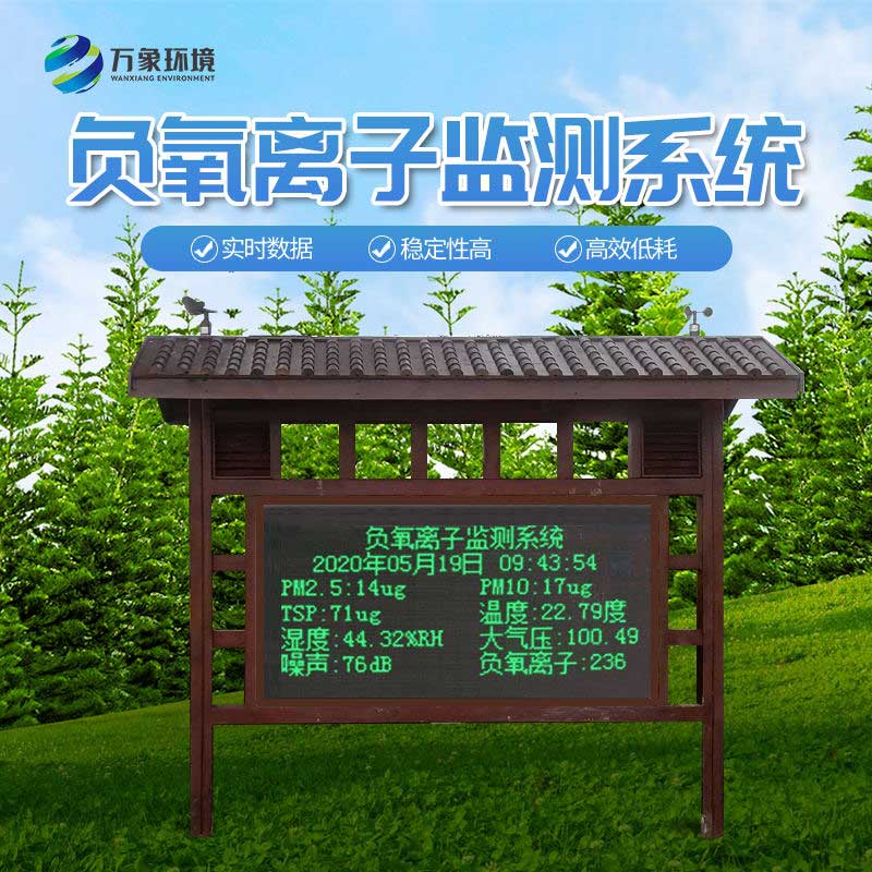 防腐木負氧離子監(jiān)測站——公園景區(qū)空氣質量管理的得力助手